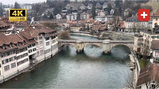 THE MEDIEVAL OLD TOWN OF BERN - SWITZERLAND, UNESCO World Heritage Site, Walking Tour (4K)