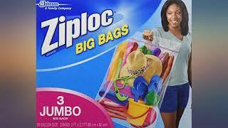 Ziploc 3 Jumbo big bags, 4 X-Large big bags, 5 Large big bags review