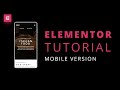 Elementor Tutorial: How to make a responsive website for mobile in WordPress