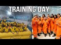 Cabin crew training ✈️ Ditching | Evacuation slide | fire fighting 🔥