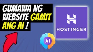 How to Make a website using AI | Ai Website Builder Tagalog tutorial | Hostinger Philippines