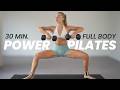 30 Min. Full Body at Home Pilates with Weights | Legs, Inner Thigh, Glutes, Abs & Arms | Low Impact