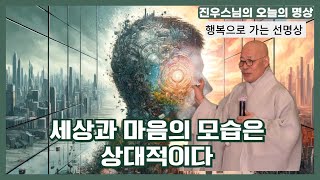 세상과 마음의 모습은 상대적이다 - 행복으로 가는 선명상 - 진우스님의 오늘의 명상 #진우스님 #명상 #조계종 #참선 #총무원장