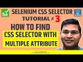 Selenium CSS Selector #3 - CSS Selector with Multiple Attributes