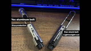 Ksc/kwa bolt Lightweight custom(gbb mag dump);ksc/kwa原廠槍機輕量化客製