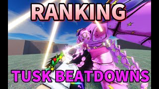 RANKING TUSK BEATDOWNS FROM 5 DIFFERENT GAMES