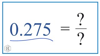0.275 as a Fraction (simplified form)