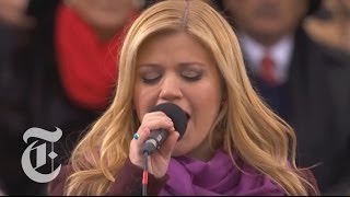 Obama Inauguration 2013 | Kelly Clarkson Sings 'My Country 'Tis of Thee' | The New York Times