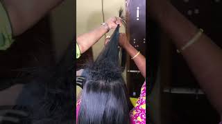 Crown puff making|Step by step tutorial|extension fixing|Center puff |Backcombing techniques