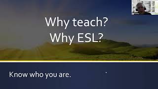 Pursuing a career in ESL (webinar)