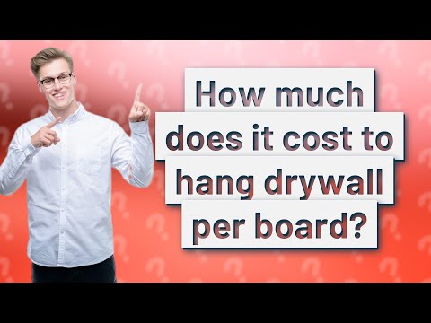 What is the average cost to hang and finish drywall?