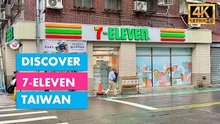 🇹🇼 Discover 7 Eleven TAIWAN Big Size Convenience Store in Taipei [4K Video]