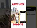 Army Jeep Cheat code in indian bike driving 3d | indian bike driving 3d new thar new update|#shorts