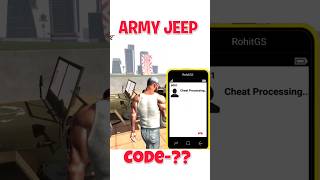 Army Jeep Cheat code in indian bike driving 3d | indian bike driving 3d new thar new update|#shorts