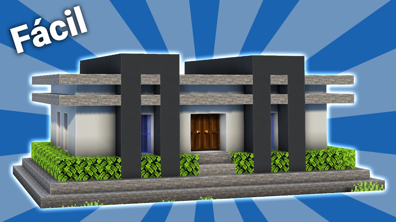 Minecraft: Como Hacer Una Casa Moderna Facil Para Survival - YouTube