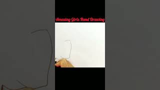 amazing girls hand drawing video #shorts#art#drawing#painting #scatch #youtubeshorts #viral #sk art