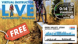 FREE Mountain Bike Spin Video for indoor cycling. Deer Valley AUTHENTIC Workout Personal Use.