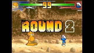 MUGEN battle #5675: Garfield vs The Smurfs