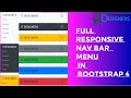 Responsive Navigation Bar Tutorial | Navbar menu in bootstrap 4