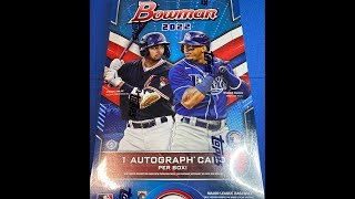 2022 Bowman Hobby Box (only 1 this year)