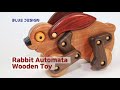 How to Make a Wood Toy Rabbit Automata Pull Along Toy