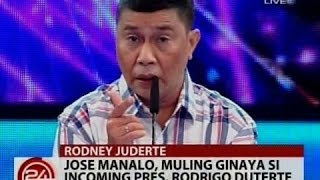 24 Oras: Jose Manalo, muling ginaya si incoming President Rodrigo Duterte