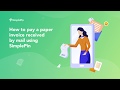 How to pay a paper invoice received by mail using SimplePin