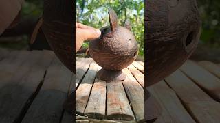Easy coconut shell craft ideas |DIY| 😱 #shorts