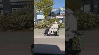 Bapu on Scooty in Surrey Canada || Punjabi Baba ji