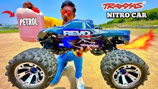 RC Nitro Traxxas Revo 3.3 Monster Car Unboxing & Testing - Chatpat toy tv