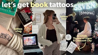 Let's get book tattoos 📖 bookish tattoo vlog \u0026 tour | Bookmas day 6 [vlogmas]