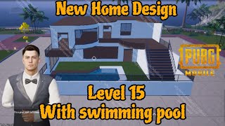 😈 I built a home in Pubg mobile for level 15 with swimming pool