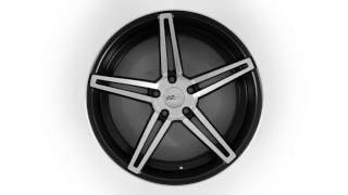 Cray Corvette Wheels Brickyard - Matte Black with Matte Machine Face