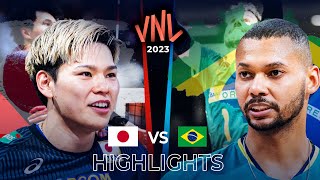 JAPAN vs BRAZIL | Highlights | Men's VNL 2023