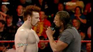 WWE Raw 3/8/10 Triple H \u0026 Sheamus Segment HQ