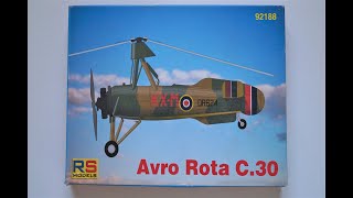 RSModels 1/72 Avro Rota c.30 Duxford Series Part Two