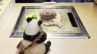 神戸赤ふじさんに行ってきました🐼 ハンバーグと牛タンとお米🐼