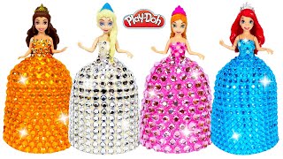 DIY How to Make Super Sparkle Dresses for Princess Miniature Dolls