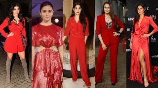 Alia Bhatt, Janhvi Kapoor, Katrina Kaif among others sizzle in RED!