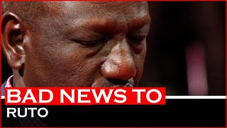 Ruto recieves bad news from Top UDA Diehard | News54