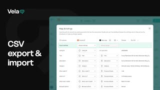 CSV Import + Export