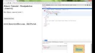 REMOVE METHOD IN JQUERY DEMO