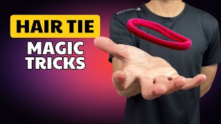 How to Do 5 Incredible Hair Tie Magic Tricks | Tutorial