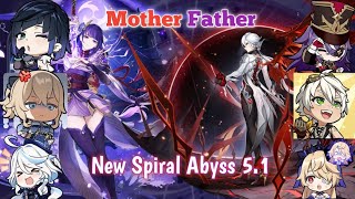 Spiral Abyss 5.1 (Mobile) Raiden Double Hydro + Arlecchino Overload