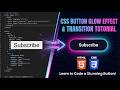 Modern Glowing Button Animation with HTML & CSS