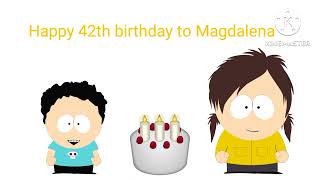 Happy 42th birthday to my mom ( magdalena )