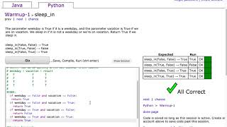 CodingBat - sleep_in (Python)