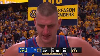 "I Don't Need To Score To Affect The Game" - Nikola Jokic Talks After Historic Finals Debut!