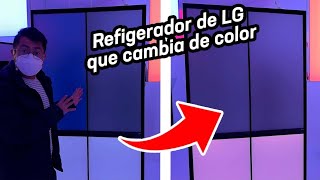 El nuevo refrigerador de LG CAMBIA DE COLOR | CES 2023