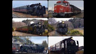 [Twitter総集編]『C11325＋50系客車・快速 SLもおか[6001レ･6002レ]』2019/2/11(真岡鐵道・下館駅～茂木駅) # 真岡鉄道